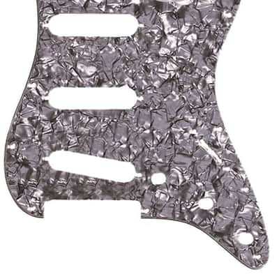Fender Pickguard Stratocaster S/S/S 11-Hole Mount Black Pearl 4-Ply image 1