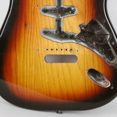 1979 Vintage Fender Stratocaster Ash Sunburst 3-Bolt BODY 1970s USA Strat image 3