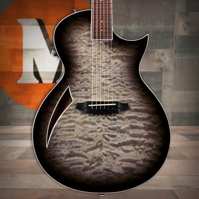 ESP LTD TL-6 QM Charcoal Burst (LTL6QMCHB) image 1