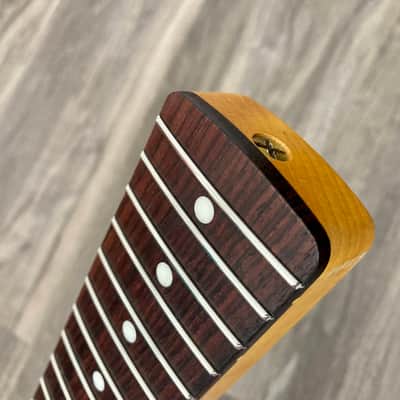 Allparts Fender Jazzmaster Neck w/ Aged Gotoh Tuners and Fender String Tree 2021 Tinted Nitrocellulose Relic image 5