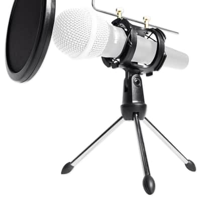 Audio Technica ATM510 PC Podcasting Podcast Bundle Microphone+Stand+Headphones image 2