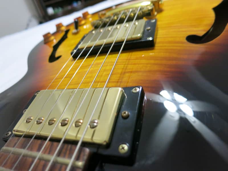 Epiphone Dot Deluxe VS 2011 Vintage Sunburst ES-335 Style Electric Guitar image 1