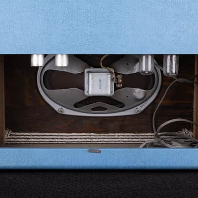 Vintage Supro Model 16T Tube Guitar Combo - Caribbean Blue image 7