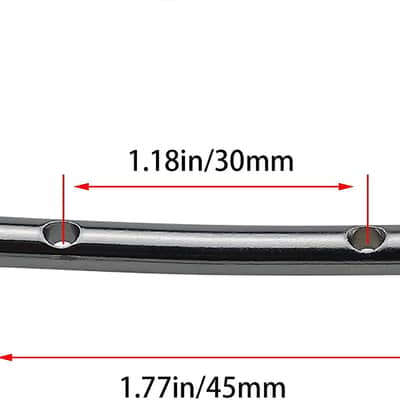 2PCS Guitar String Retainer Bar String Tension Bars Headstock String Trees Guitar String Retainer Bar for Floyd Rose Guitar, Silver image 2