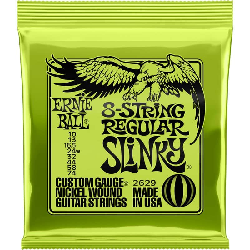 Ernie Ball 2629 Regular Slinky 8-String Guitar Strings (10-74) image 1