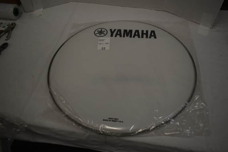 Remo Ambassador Smooth White Bass Drum Head 22" Yamaha Branded (New Open Box) image 1