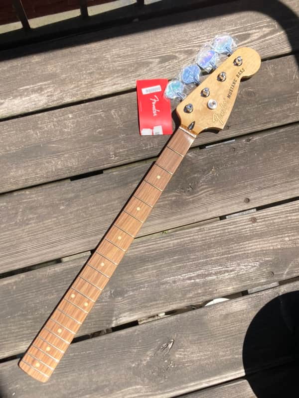 Fender Player Mustang PJ Bass Guitar Neck & Tuners 2023 - Pao Ferro image 1