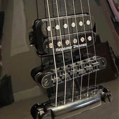 Washburn PXL20B Parallaxe Singlecut 2010s - Black Gloss image 5
