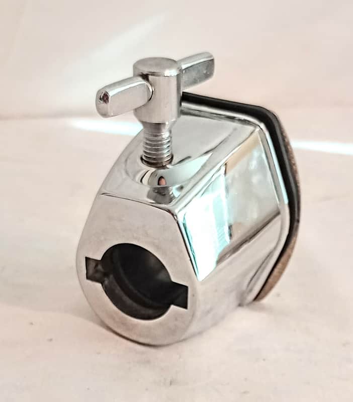 Unmarked MOUNTING BRACKET FOR TOMS, SNARE 7/8" DIAM SHIPS FREE TO CUSA! - CHROME image 1
