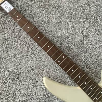 J&D 4 String Bass Project in White, Basswood Body, Maple Neck, Rosewood Fingerboard image 4