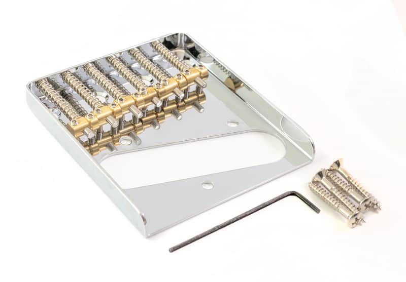 Telecaster® Vintage Style Bridge With 6 Brass Saddles image 1