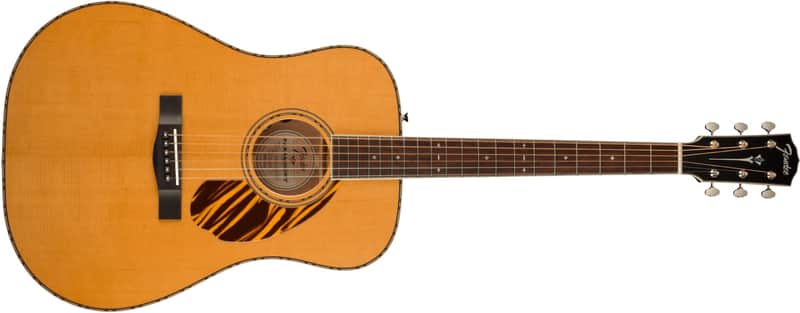 Fender Paramount PD-220E Dreadnought Acoustic Guitar, with 2-Year Warranty, Natural, with Case image 1