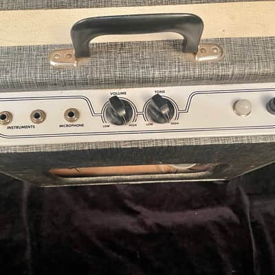 Supro/Valco Comet Double Neck 6/6-String Lap Steel 1956 white w/ supro amp image 19