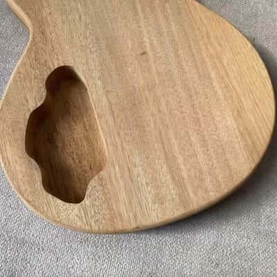 LAG Mahogany Wood Guitar Body with Tiger Maple Top image 8