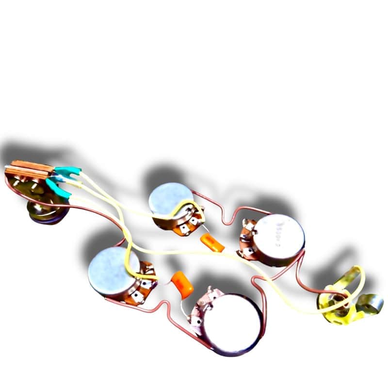 Epiphone SG 50’s wiring harness Alpha 5/16 shaft 500K pots .022uF Orange Drops image 1
