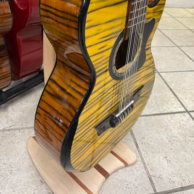 Bajo quinto hand made 2021 Yellow w/natural stripes image 5