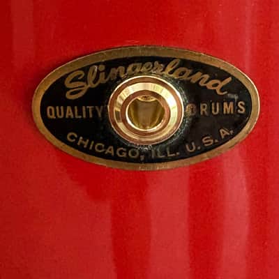 Slingerland Radio King 3-ply with NOB hardware Late ‘50s - Gloss red lacquer image 6
