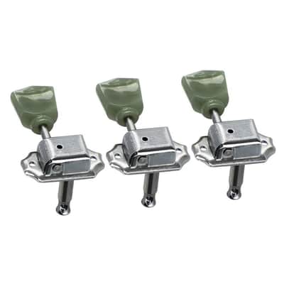 Vintage Les Paul Tuning Pegs 3x3 Chrome Guitar Tuners LP Machine Heads Set image 4