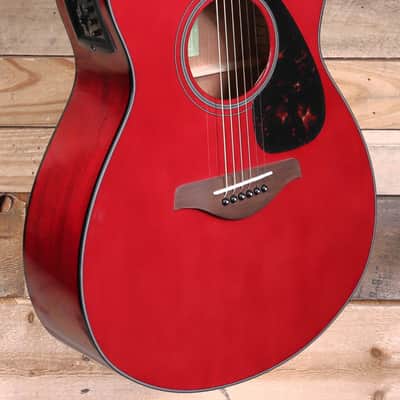 Yamaha FSX800C Acoustic/Electric Guitar Ruby  Red image 2