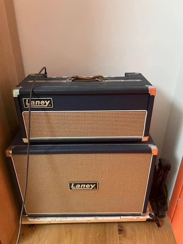 Laney Lionheart L20H with LT212 20-Watt 2x12" Guitar Half Stack 2010s - Blue image 1