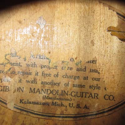 Gibson Style A Mandolin 1920s Black w/ Original Case image 5