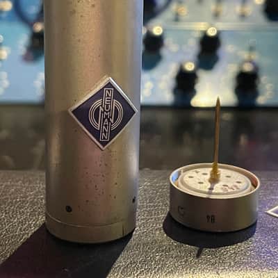 Pair of Neumann Vintage KM 84 Small Diaphragm Cardioid Condenser Microphone Stereo Pair with very close serials! Silver Nickle image 7