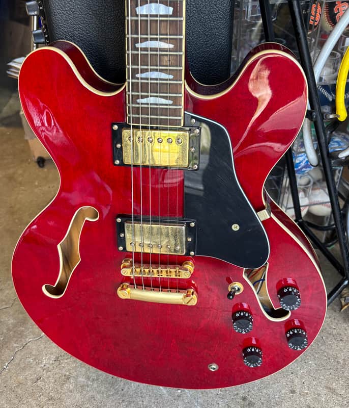 Samick Riff ES-355 335 Style Semi-Hollow Guitar Cherry Red image 1