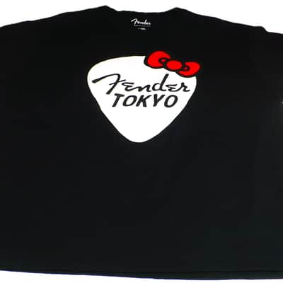 Fender Tokyo Hello Kitty Pick Logo Limited Edition Tee / Official Shop/ Very Rare image 1