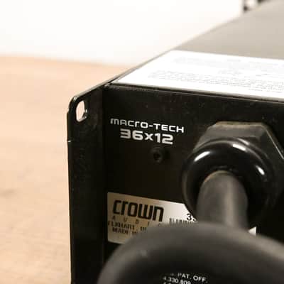 Crown Macro-Tech 36x12 2-Channel Power Amplifier CG015TP image 9