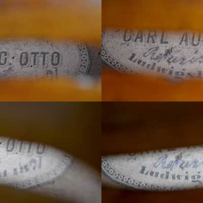 Vintage/Old Antique Rare 4/4 Master Labeled Violin CARL AUG. OTTO 1871 + Solid Hard Case  小提琴 バイオリン - Certificate - Youtube VIDEO image 10