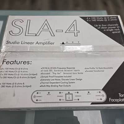 ART SLA4 4-Channel Studio Linear Power Amplifier (100W/Channel @ 8 Ohms) - Used image 3