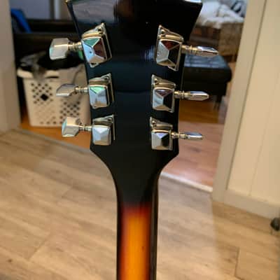 1960s Fujigen Fiama Hollow Body 3 Pickup Sunburst image 17