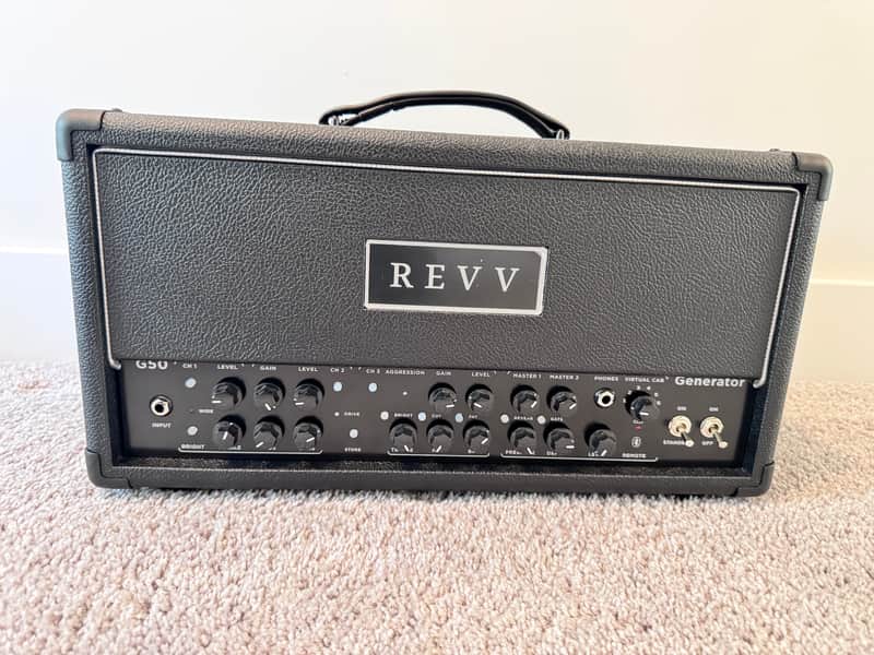 REVV Generator G50 3-Channel 50-Watt Guitar Amp Head 2024 - Present - Black image 1