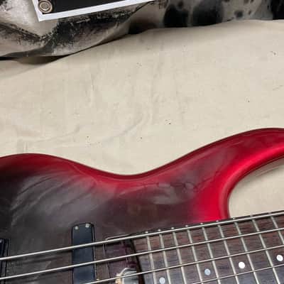 Heartfield DR Series DR-5 5-string Bass Aguilar Preamp MIJ Made In Japan Red/Black image 4