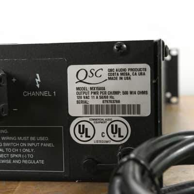 QSC MX 1500a 2-Channel Power Amplifier CG012GU image 8
