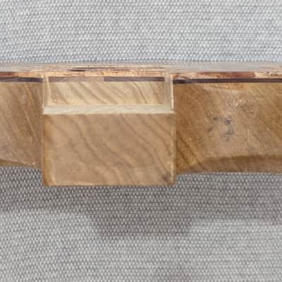 Four Winds N2 HSH SPALT FLAME MAPLE+WALNUT+WHITE LIMBA+CA Sealer Hardtail Guitar Body *USA Made* Fits Strat Neck image 4