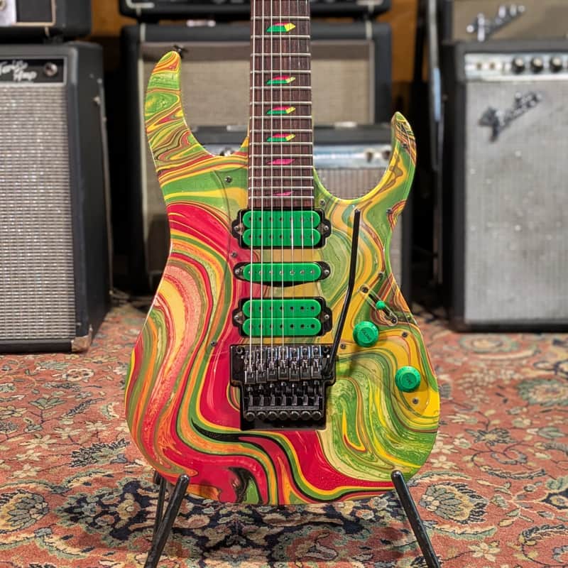 Ibanez UV77-MC Steve Vai Signature Universe 1990 - 1993 - Multi-Color image 1