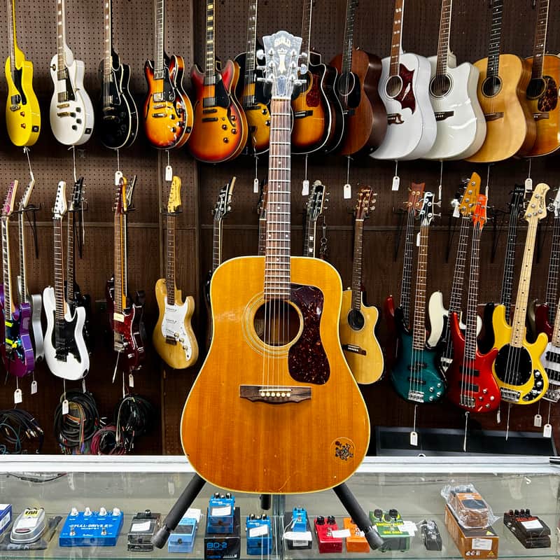 Vintage Guild D-40NT 1977 - Natural w/ Original Hard Case image 1