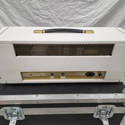 Ceriatone JTM45 Mk II Marshall Clone Guitar Amp Head - White W/ Road Case (C016-30) image 9