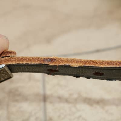 Vintage Leather Strap Circa 1960's - Black image 4