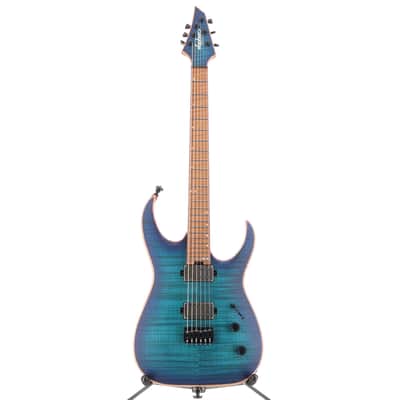 Jackson Custom Shop Custom Shop USA Signature Misha Mansoor Juggernaut HT6FM Satin Laguna Burst (RC2) (10757) image 5