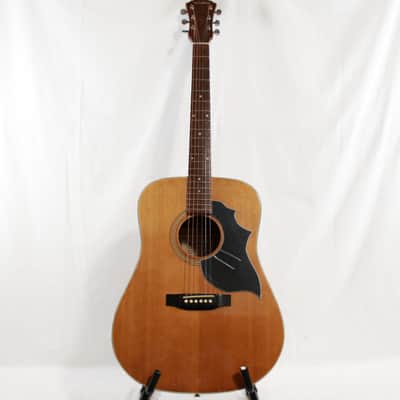 Project Repair 1970's Ventura V6 Square Shoulder Dreadnought Acoustic Guitar w/ Case image 2