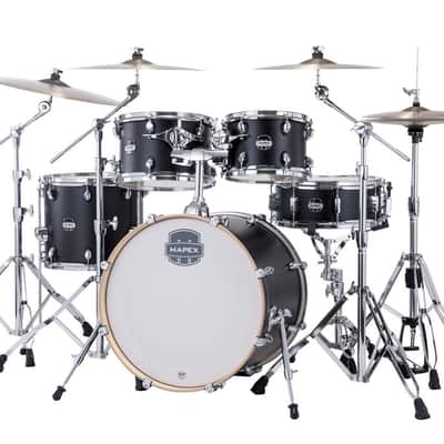 Mapex Mars Maple Fusion Shell Pack - Matte Black (MM504SFKD) image 2