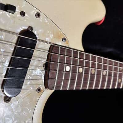 Fender Mustang 1973 - Blonde (White) image 5