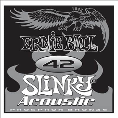 Ernie Ball single .042 Slinky Acoustic Phos Bronze image 1