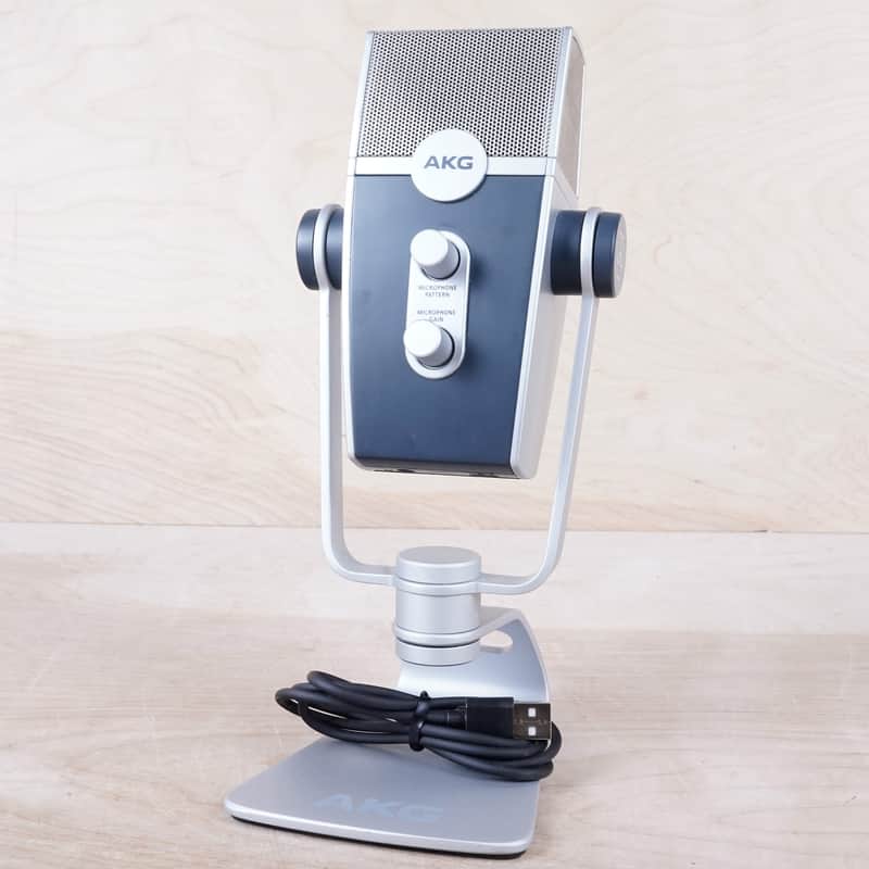 AKG Lyra Multipattern USB Condenser Microphone Dark Blue / Silver w/ Cable image 1