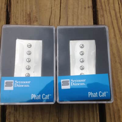 Seymour Duncan SPH90-1 Phat Cat Nickel Pickup Set P-90 for Humbucker Bridge/Neck image 1