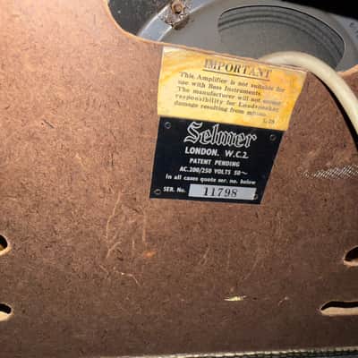 Selmer Little Giant 5-Watt 1x6" Guitar Combo Amp 1962 - Croc Skin image 10