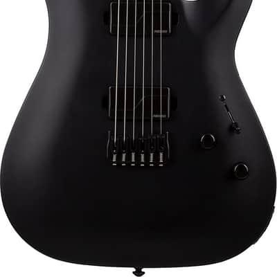 Schecter C1 SLS Custom Electric Guitar, Satin Black image 2