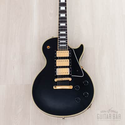 1989 Burny Black Beauty Custom '57 Model RLC-65 3 Pickup w/ VH-3 Pickups, Japan Fernandes image 2